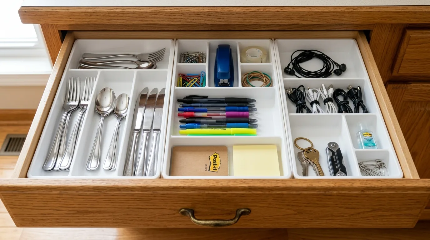 Create drop zones so clutter has a place to land inspiration for a compact home.